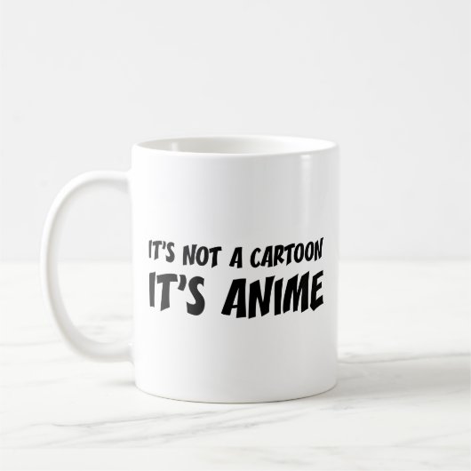Das ist kein Cartoon. Es ist Anime. Tasse (Links)