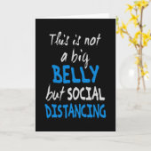 Das ist kein großer Bauch, sondern sozial distanzi Karte (Gelbe Blume)