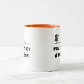 Das ist kein gutes Zeichen Zweifarbige Tasse (Mittel)