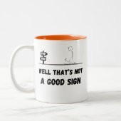 Das ist kein gutes Zeichen Zweifarbige Tasse (Links)