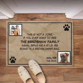 Das ist kein Joke Foto Dog Fußmatte