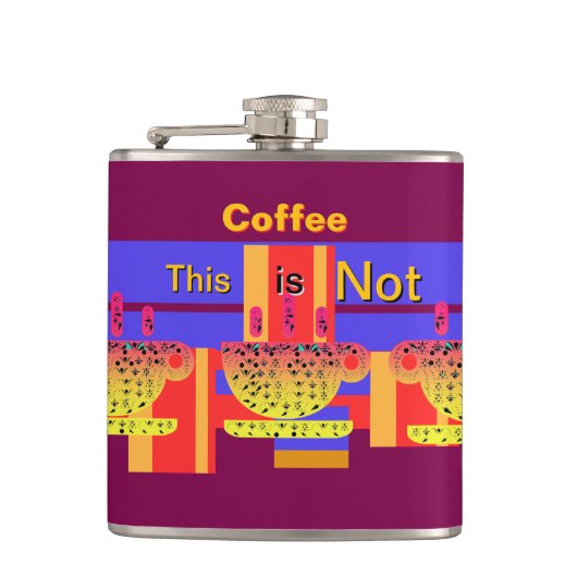 Das ist kein Kaffeepulum Flachmann (Vorderseite)