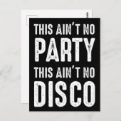 Das ist kein Party, das ist keine Disco Postkarte (Vorne/Hinten)