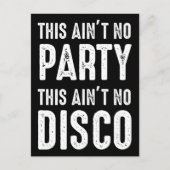 Das ist kein Party, das ist keine Disco Postkarte (Vorderseite)