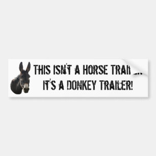 Das ist kein Pferdtrailer, es ist ein DONKEY Trail Autoaufkleber