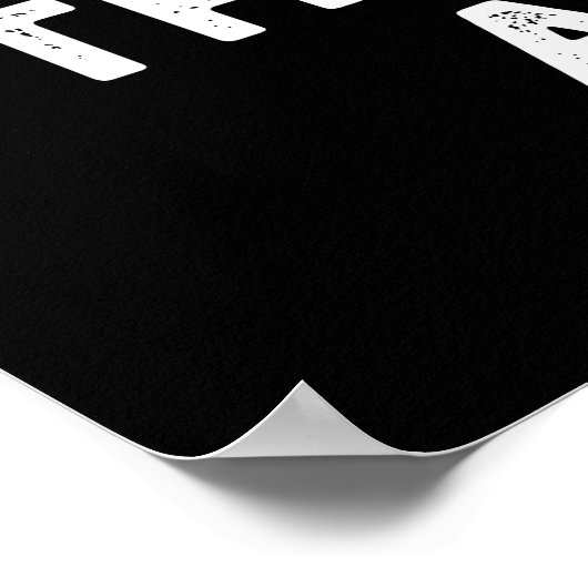 Das ist kein treibender Funny Rope Puff Dark BG Poster (Ecke)