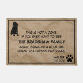 Das ist kein Witzhund Fußmatte (Vorderseite)