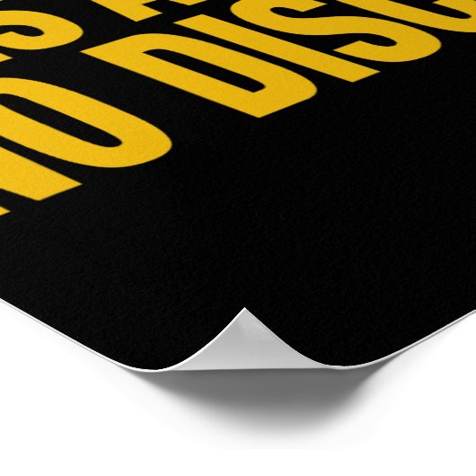 Das ist keine Disco Poster (Ecke)