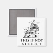 Das ist keine Kirche Magnet (Vorderseite/Rückseite)
