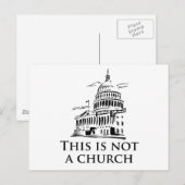 Das ist keine Kirche Postkarte (Vorne/Hinten)
