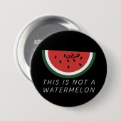 Das ist keine Wassermelone - Palästina-Wassermelon Button (Vorne & Hinten)