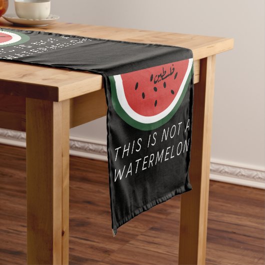 Das ist keine Wassermelone - Palästina-Wassermelon Großer Tischläufer (Beispiel)