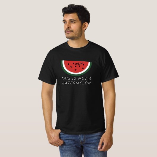 Das ist keine Wassermelone - Palästina-Wassermelon T-Shirt (Vorne ganz)