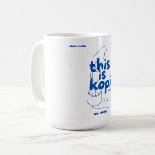 Das ist Kopi Kaffeetasse (Vorderseite Links)