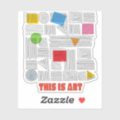 DAS IST KUNST AUFKLEBER (Blatt)