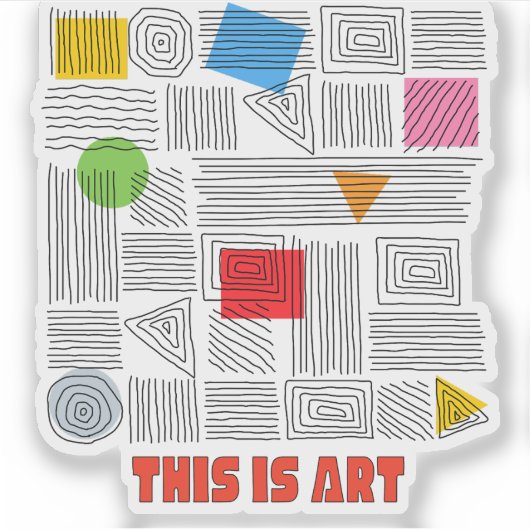 DAS IST KUNST AUFKLEBER (Vorderseite)