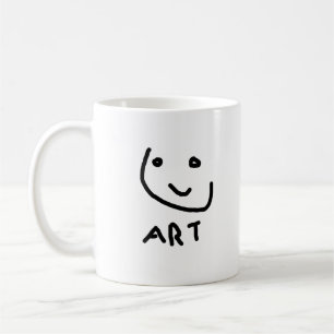 Das ist Kunst, lustiges Gesicht Kaffeetasse