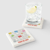 DAS IST KUNST STEINUNTERSETZER (Seitenansicht)