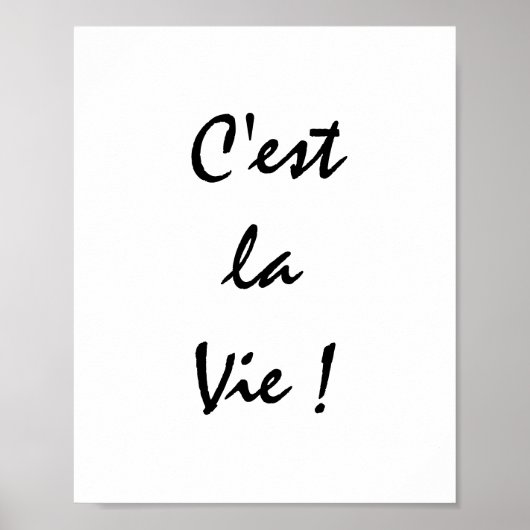 Das ist La Vie! Poster (Vorne)
