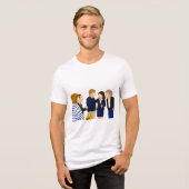 "Das ist lieb von Alan"  Tri-Blend Shirt (Vorderseite voll)
