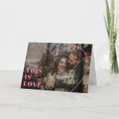 Das ist Liebe. Valentinstag-Karte des Herzens - Ro (Vorderseite)