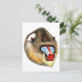 DAS IST MANDRILL POSTKARTE (Stehend Vorderseite)