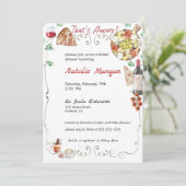 Das ist mehr Brautparty 2 Einladung (Stehend Vorderseite)