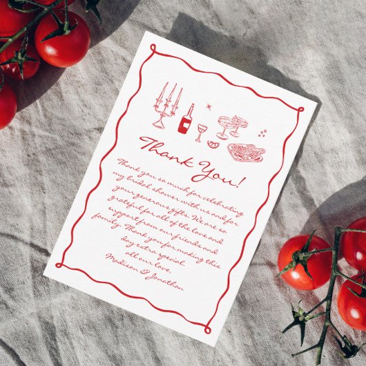 Das ist mehr Brautparty Dankeskarte