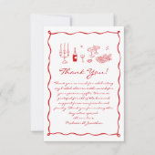 Das ist mehr Brautparty Dankeskarte (Vorderseite)