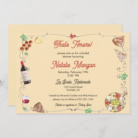 Das ist mehr Brautparty Einladung (Vorne/Hinten)