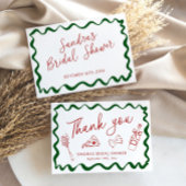 Das ist mehr italienische Liebe und Pizza-Brautpar Dankeskarte