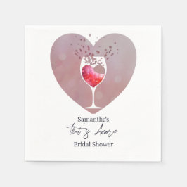 Das ist mehr italienischer Vino vor Vows Brautpart Serviette