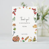 Das ist mehr italienisches Party danke Karte (Stehend Vorderseite)