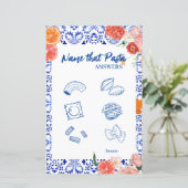 Das ist mehr Name, dass Pasta Brautparty-Spiel (Stehend Vorderseite)