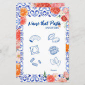 Das ist mehr Name, dass Pasta Brautparty-Spiel (Vorne/Hinten)