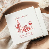 Das ist mehr Pizza Weinkeller Probe Abendessen Serviette