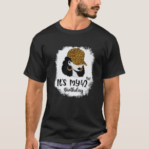 Das ist mein 42. Geburtstag Leopard Melanin Girl T-Shirt