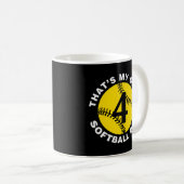 Das ist mein 4 Softball Vater Vater's Day Fast Pit Kaffeetasse (VorderseiteRechts)