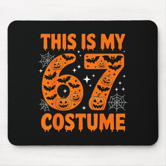 Das ist mein 67 Kostüm 6 7 Meme Gen Alpha Hallowee Mousepad (Vorne)
