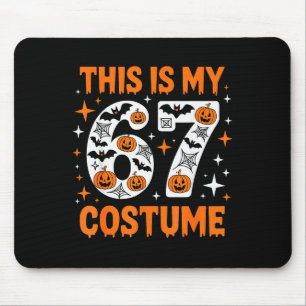 Das ist mein 67 Kostüm 6 7 Meme Gen Alpha Hallowee Mousepad