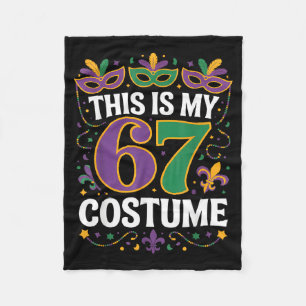 Das ist mein 67 Kostüm Mardi Gras Karneval Maske P Fleecedecke