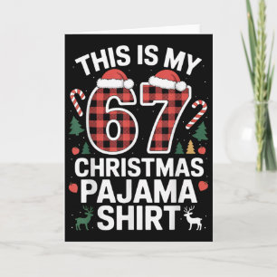 Das ist mein 67. Weihnachts-Schlafanzug Karte