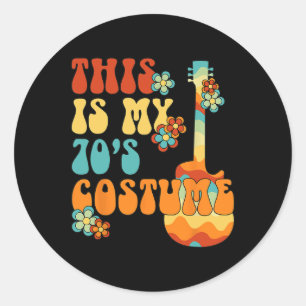 Das ist mein 70er Costume Fun Groovy Peace Hallowe Runder Aufkleber