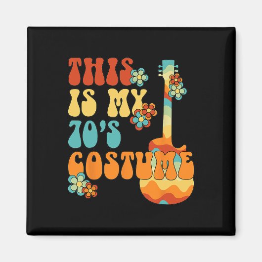 Das ist mein 70er Costume Funny Groovy Peace Hallo Magnet (Vorne)