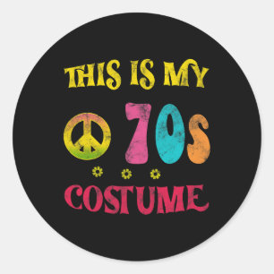 Das ist mein 70er Costume Vintag Funny Groovy Peac Runder Aufkleber