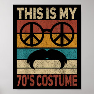 Das ist mein 70er Kostüm 70 Stile Men 70er Disco 1 Poster