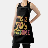 Das ist mein 70er-Kostüm Groovy Gefärbte Krawatte Schürze (InSitu)