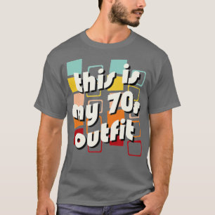 Das ist mein 70er-Kostüm, Hippy Phrase Funny P aus T-Shirt