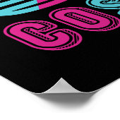 Das ist mein 70er-Kostüm Retro-farbiges 70er-Party Poster (Ecke)