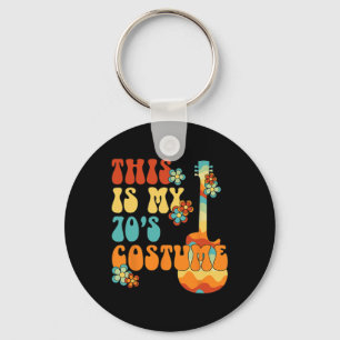 Das ist mein 70er Kostümspass Groovy Peace Hallowe Schlüsselanhänger